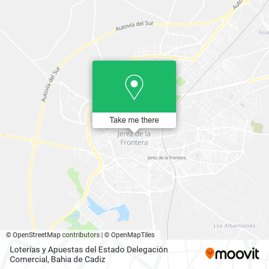 Loterías y Apuestas del Estado Delegación Comercial map