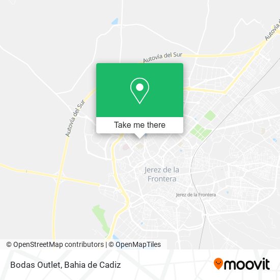 Bodas Outlet map