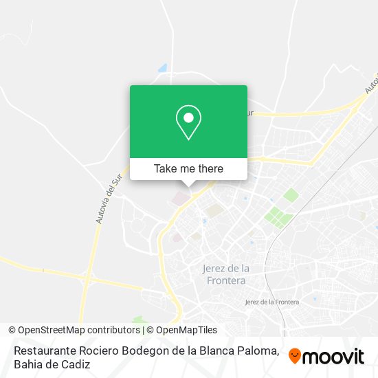 Restaurante Rociero Bodegon de la Blanca Paloma map