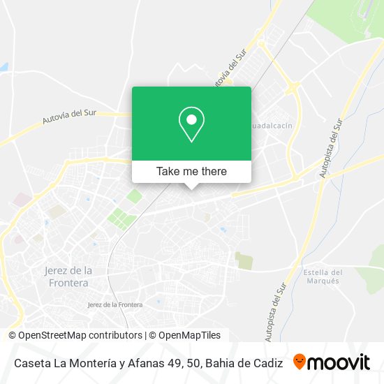 mapa Caseta La Montería y Afanas 49, 50