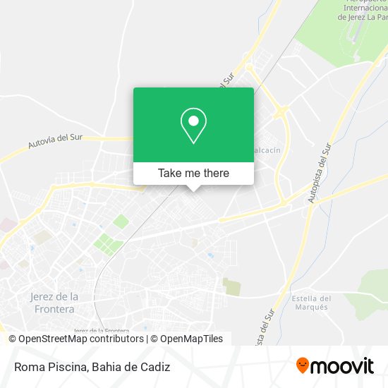 Roma Piscina map