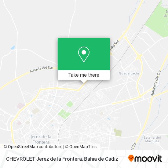 mapa CHEVROLET Jerez de la Frontera