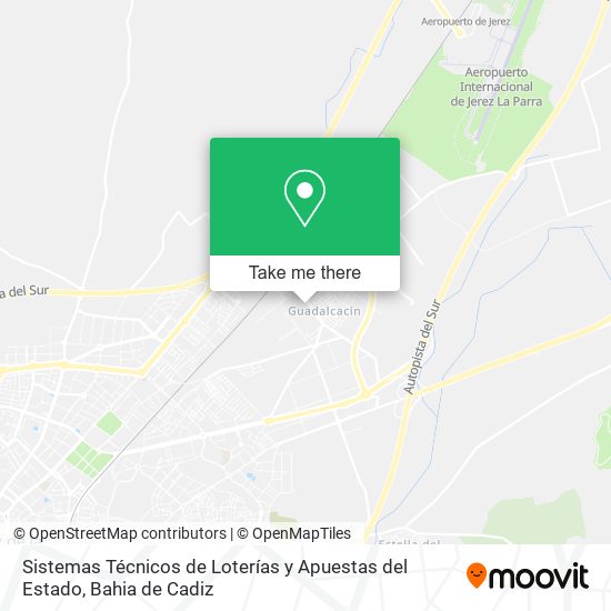 Sistemas Técnicos de Loterías y Apuestas del Estado map