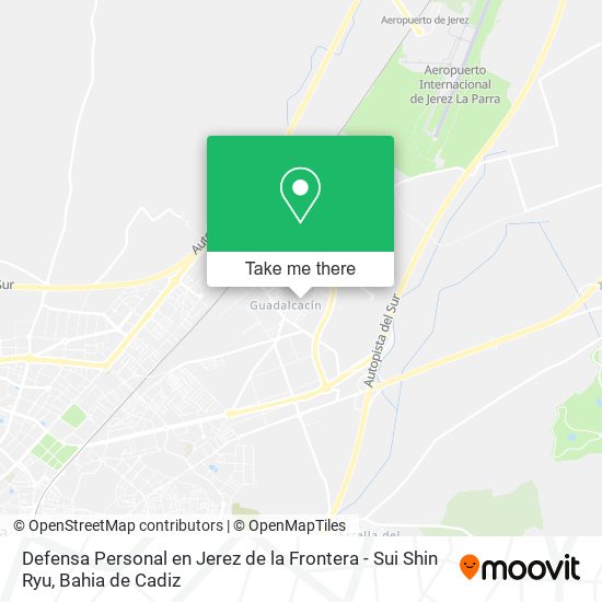 mapa Defensa Personal en Jerez de la Frontera - Sui Shin Ryu