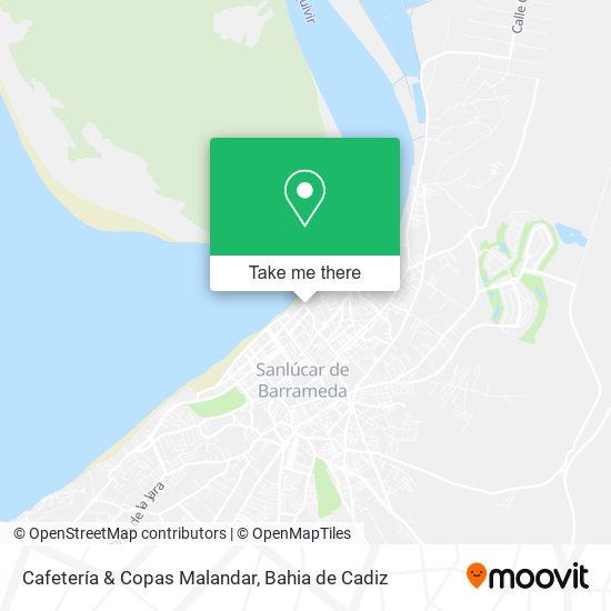 Cafetería & Copas Malandar map