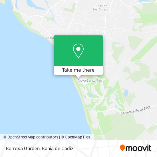 Barrosa Garden map