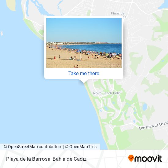 mapa Playa de la Barrosa