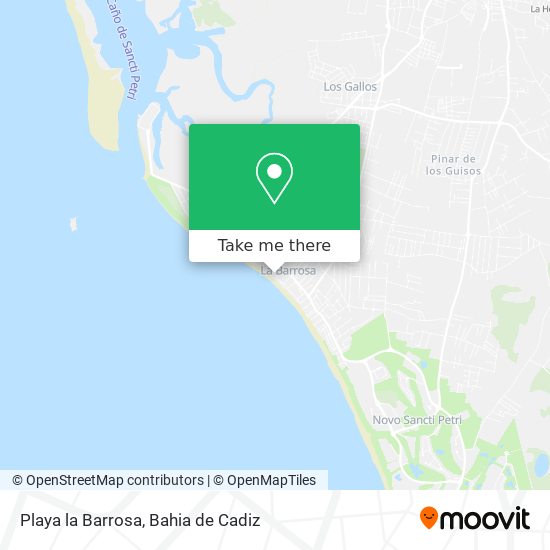 mapa Playa la Barrosa