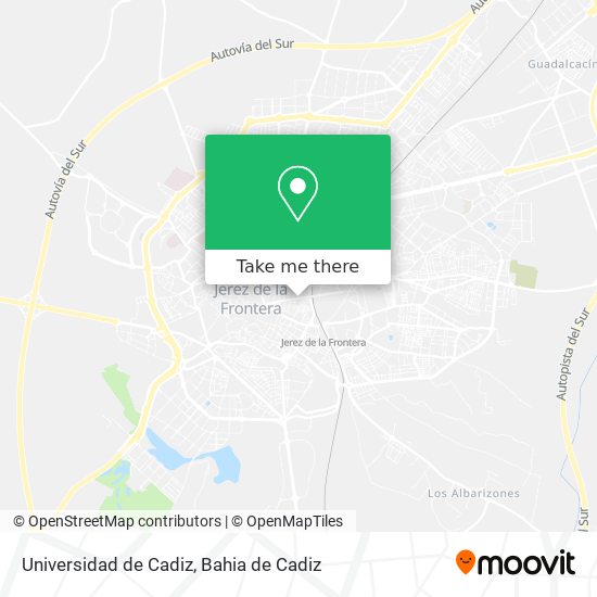 mapa Universidad de Cadiz