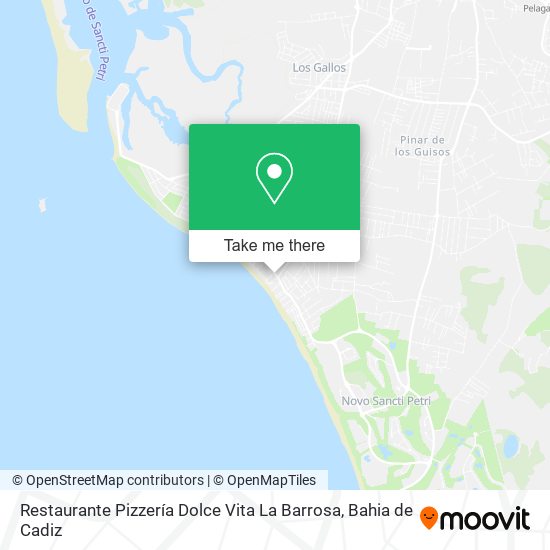 Restaurante Pizzería Dolce Vita La Barrosa map