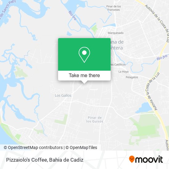 mapa Pizzaiolo's Coffee