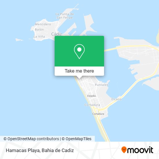 Hamacas Playa map