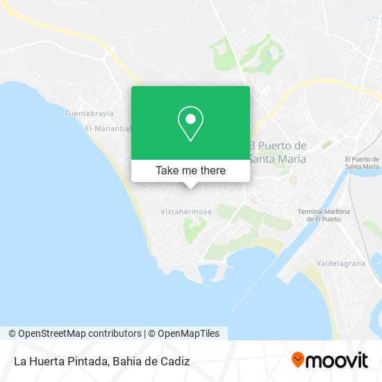 La Huerta Pintada map