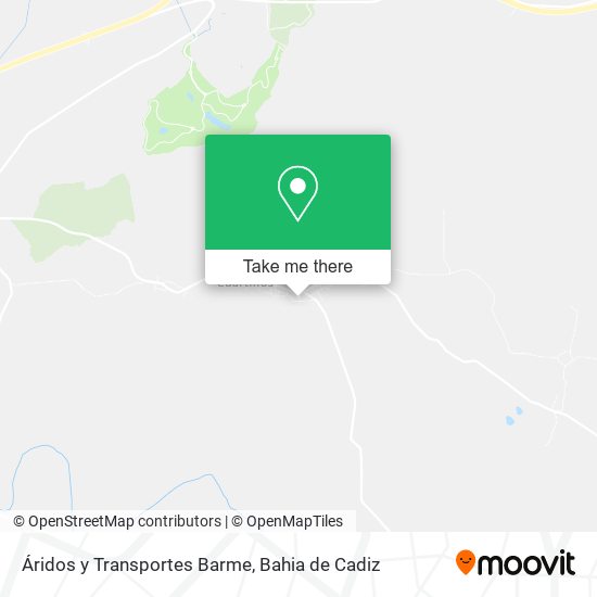 mapa Áridos y Transportes Barme