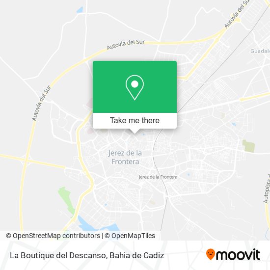 La Boutique del Descanso map