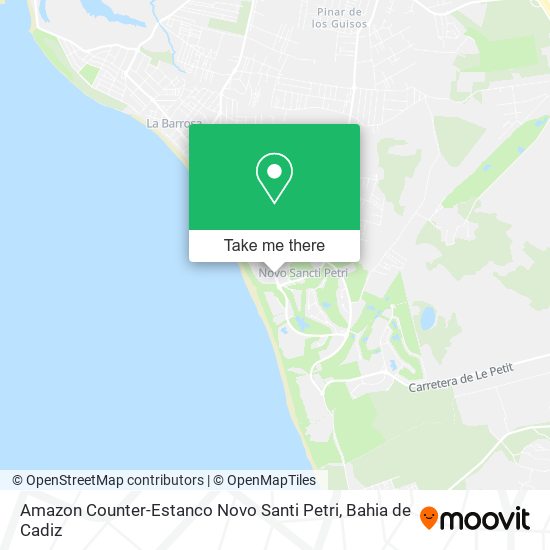 mapa Amazon Counter-Estanco Novo Santi Petri