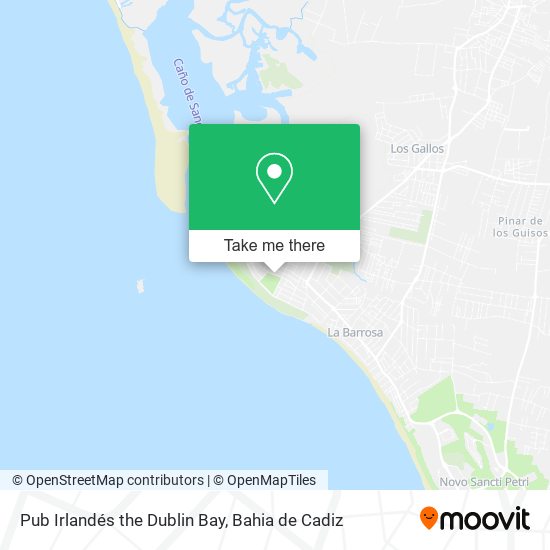 Pub Irlandés the Dublin Bay map