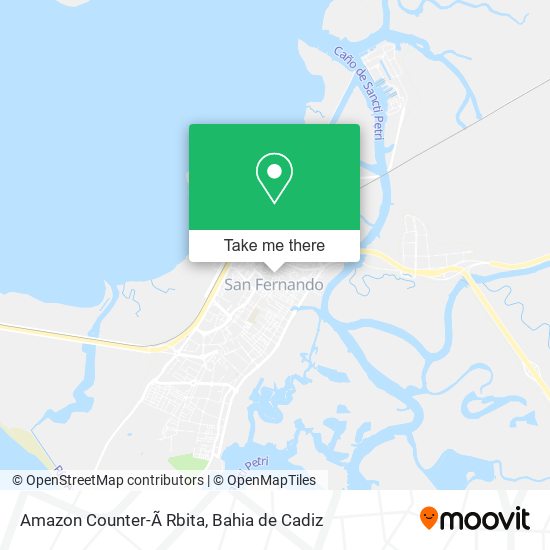 mapa Amazon Counter-Ã Rbita