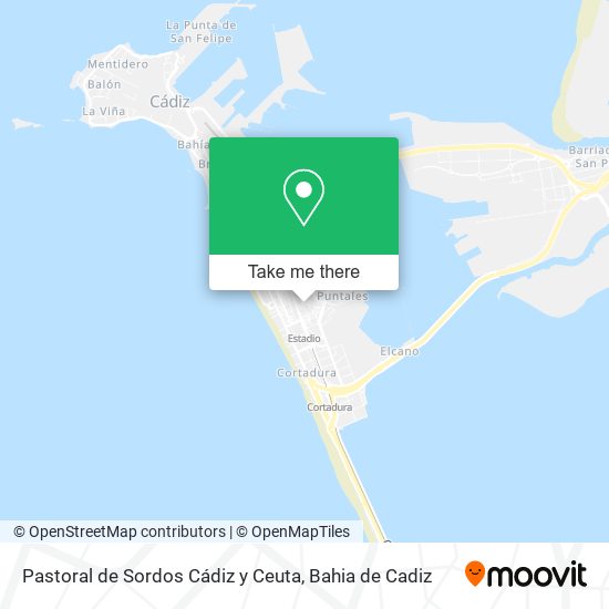 Pastoral de Sordos Cádiz y Ceuta map