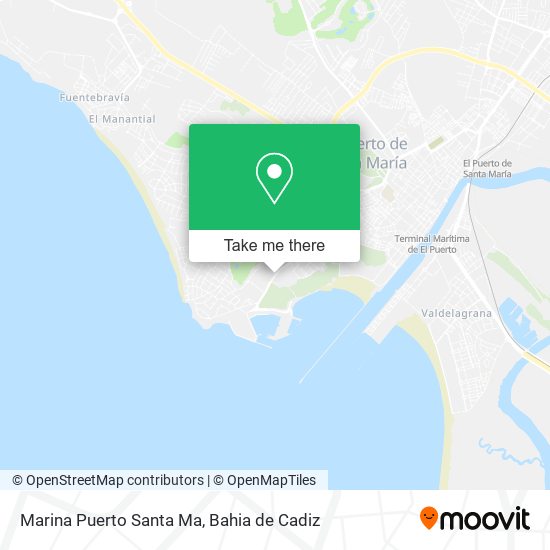 Marina Puerto Santa Ma map