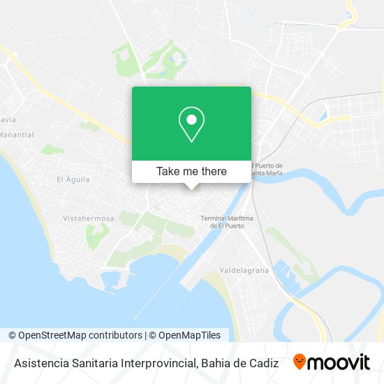 Asistencia Sanitaria Interprovincial map