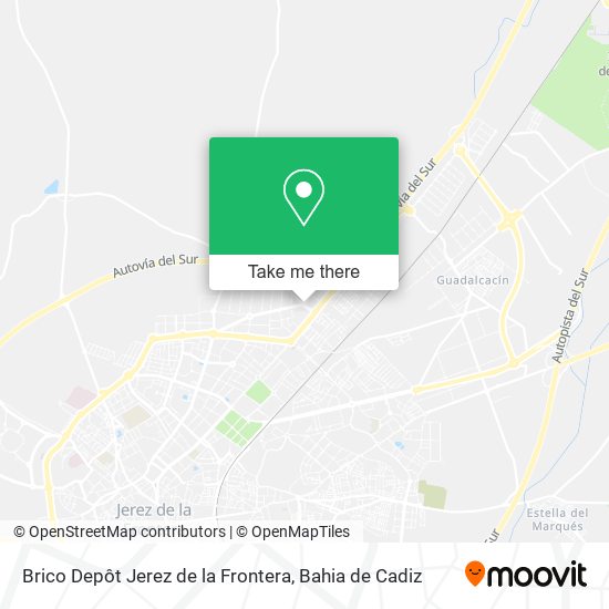 Brico Depôt Jerez de la Frontera map