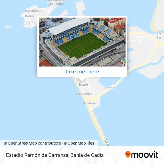 mapa Estadio Ramón de Carranza