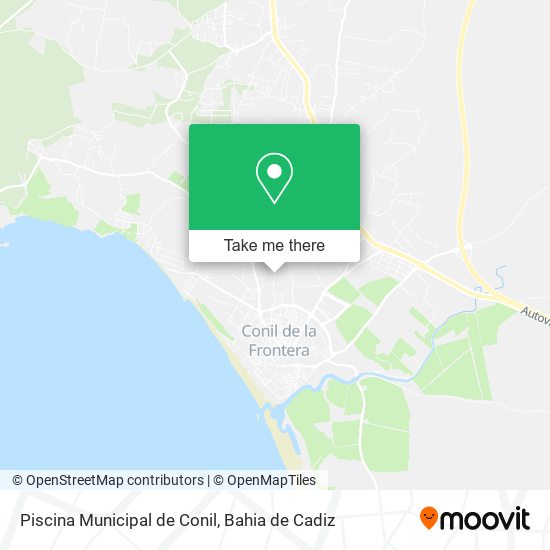 Piscina Municipal de Conil map
