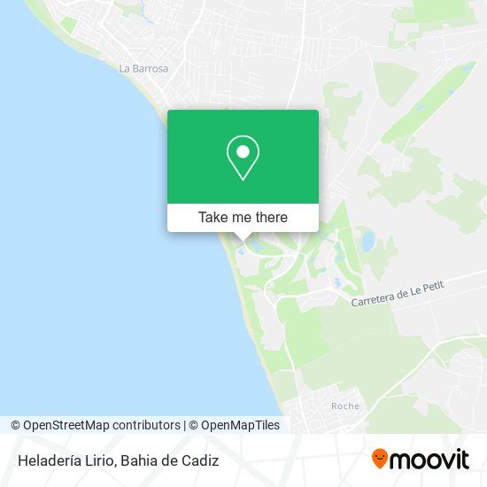 Heladería Lirio map