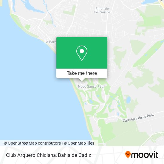 Club Arquero Chiclana map