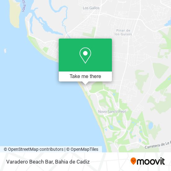 mapa Varadero Beach Bar