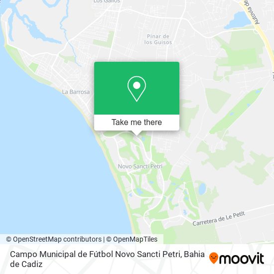 Campo Municipal de Fútbol Novo Sancti Petri map