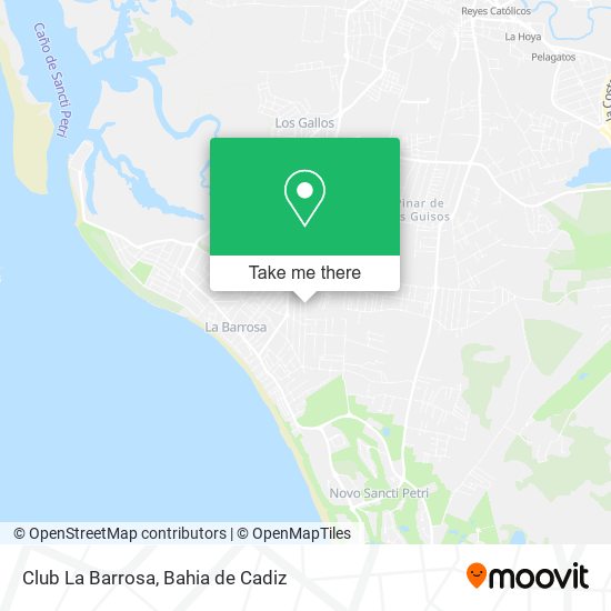 Club La Barrosa map