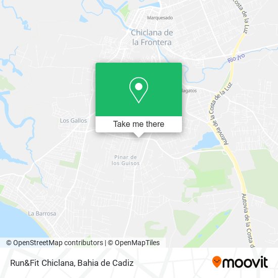 Run&Fit Chiclana map