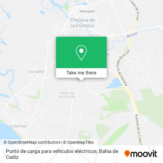 Punto de carga para vehículos eléctricos map