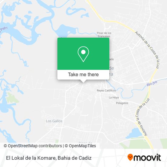 El Lokal de la Komare map