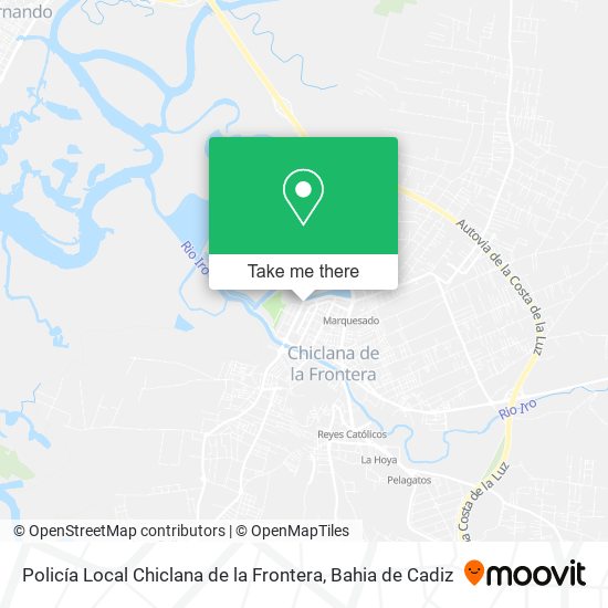 mapa Policía Local Chiclana de la Frontera