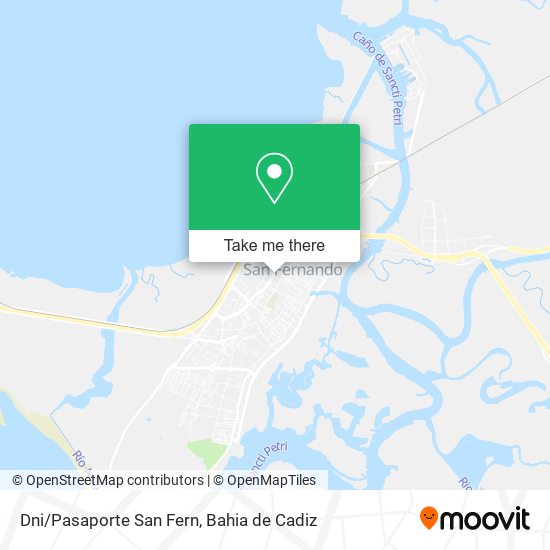 Dni/Pasaporte San Fern map