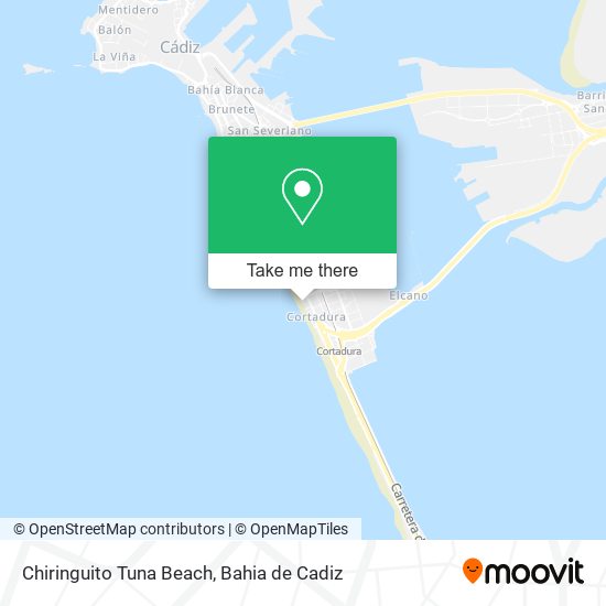 Chiringuito Tuna Beach map