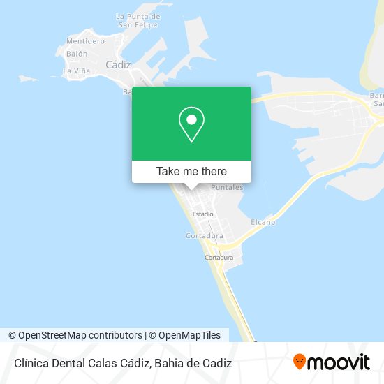 Clínica Dental Calas Cádiz map