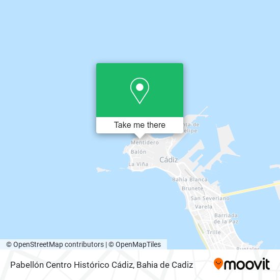 mapa Pabellón Centro Histórico Cádiz