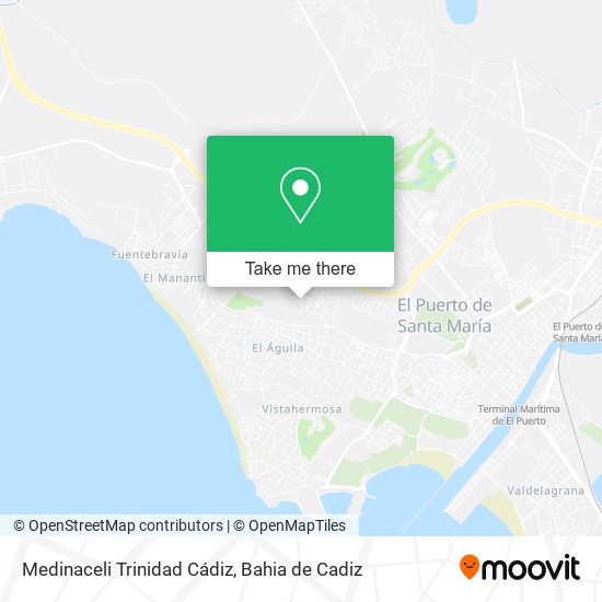 Medinaceli Trinidad Cádiz map