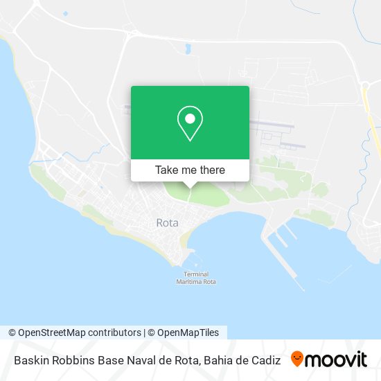 Baskin Robbins Base Naval de Rota map