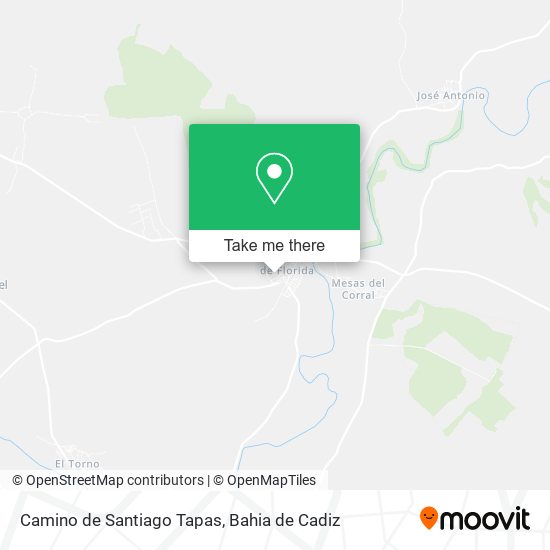 Camino de Santiago Tapas map
