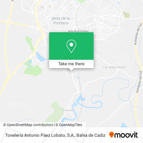 Tonelería Antonio Páez Lobato, S.A. map