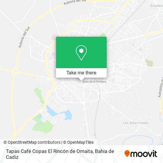 Tapas Café Copas El Rincón de Omaita map
