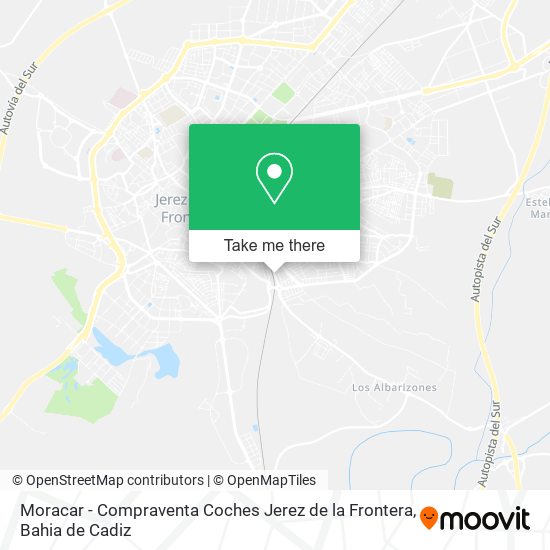 Moracar - Compraventa Coches Jerez de la Frontera map