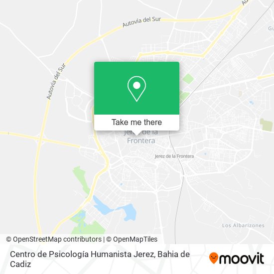 mapa Centro de Psicología Humanista Jerez