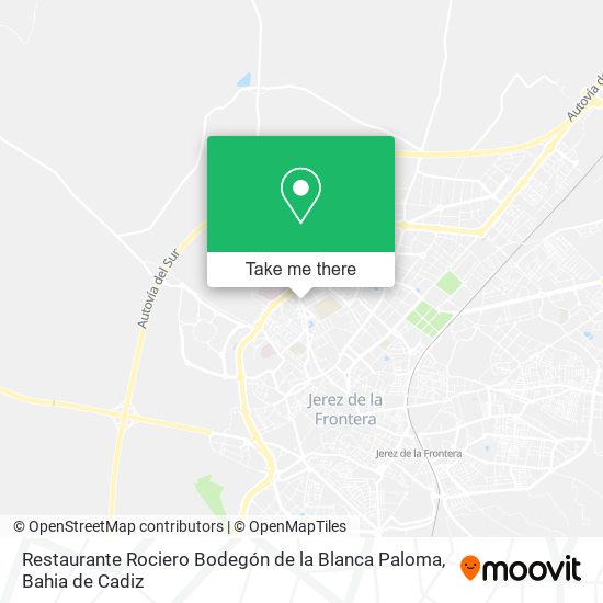 mapa Restaurante Rociero Bodegón de la Blanca Paloma