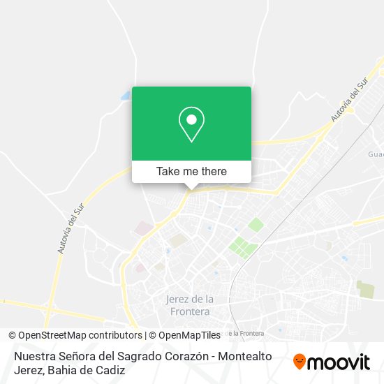 mapa Nuestra Señora del Sagrado Corazón - Montealto Jerez